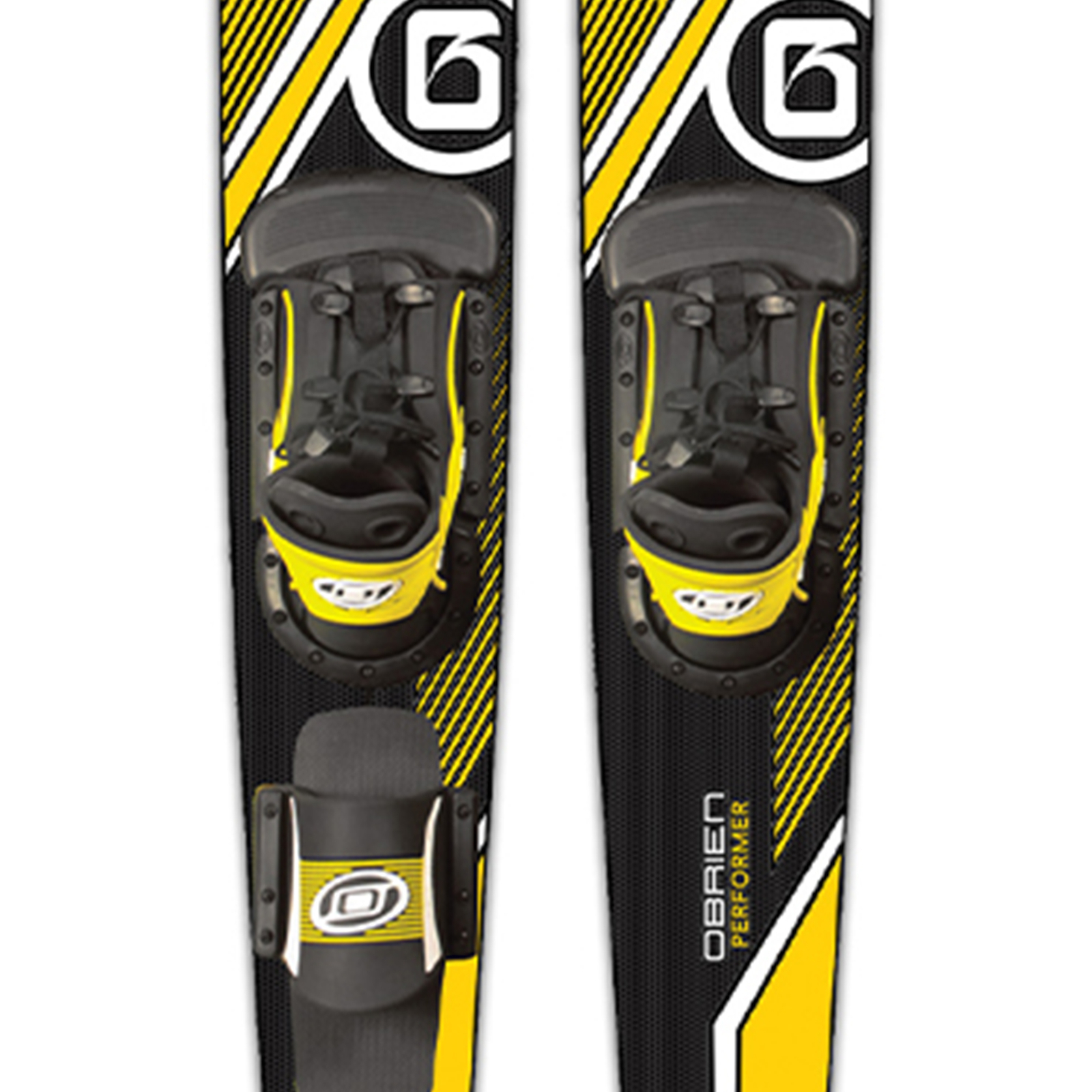 O’Brien Watersports Adult 68 inches Performer Combo Water skis, Yellow and Black