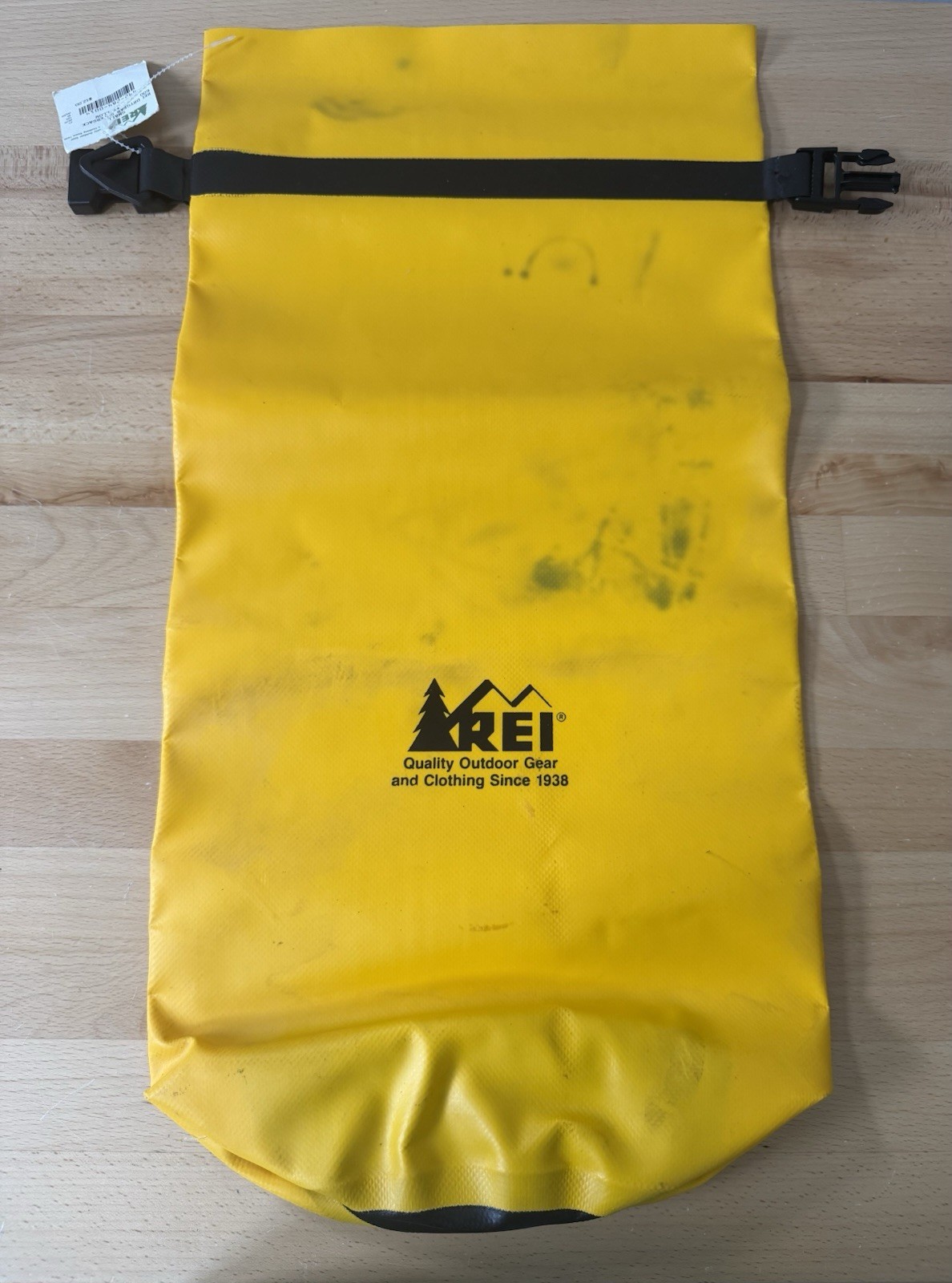 REI SUPERSACK Small Dry Bag 600 Cubic Inches 10L Bright Yellow NWT