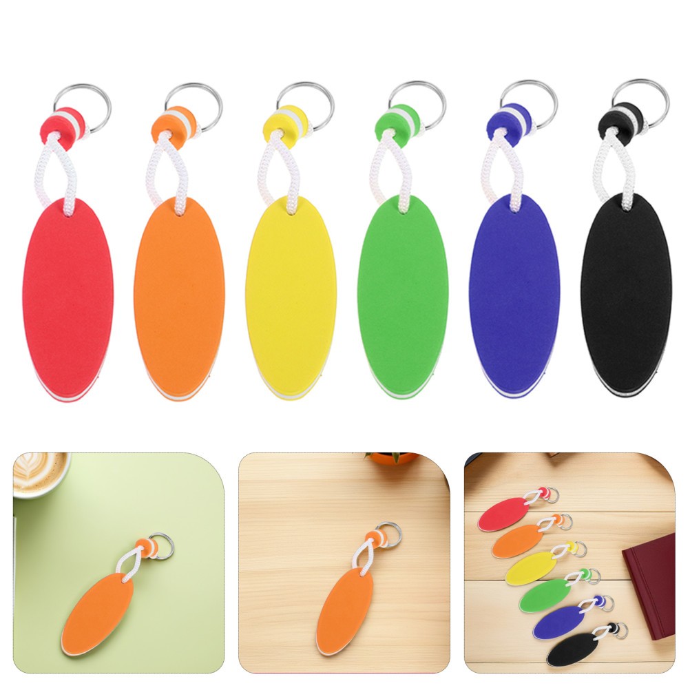 12Pcs Durable Foam Surfboard Keychain Floating Buoy for Boating Outdoor Sports