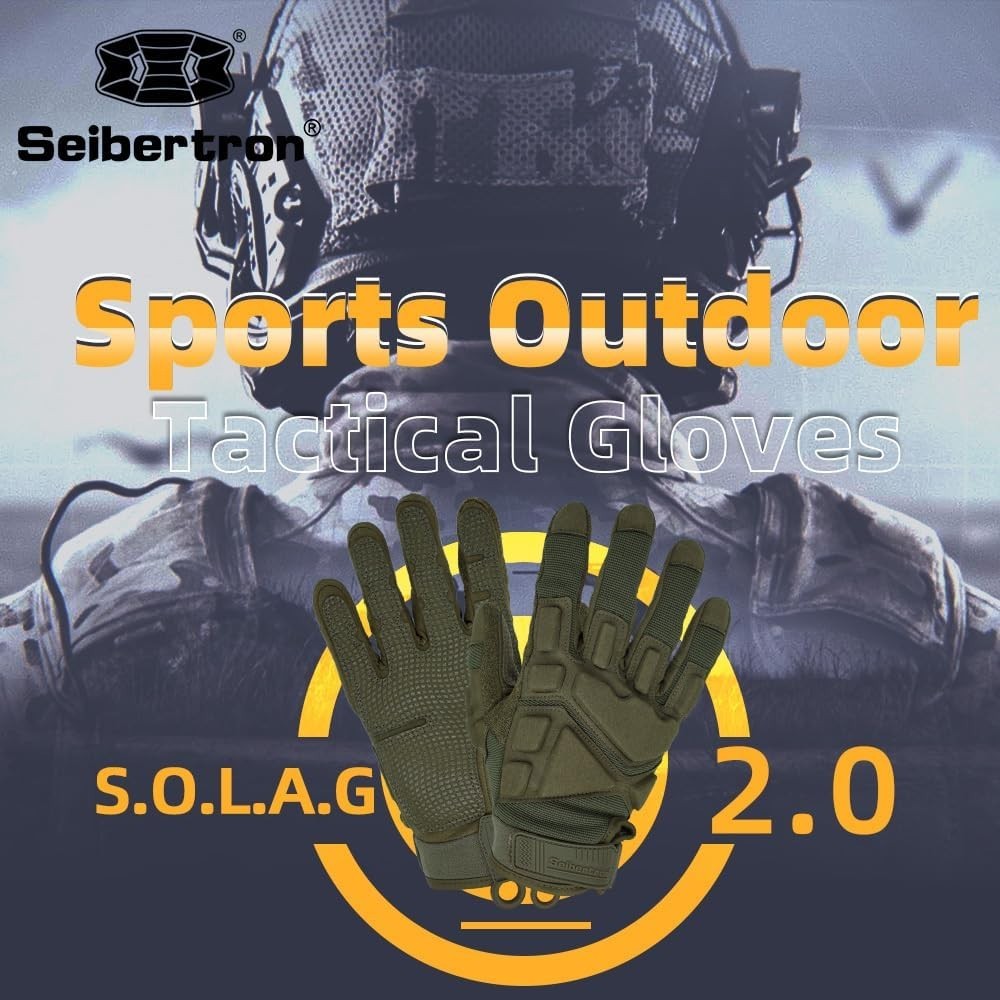Adult Or Youth S.O.L.A.G Sports Outdoor Water Resistant Full Finger Touchscre…