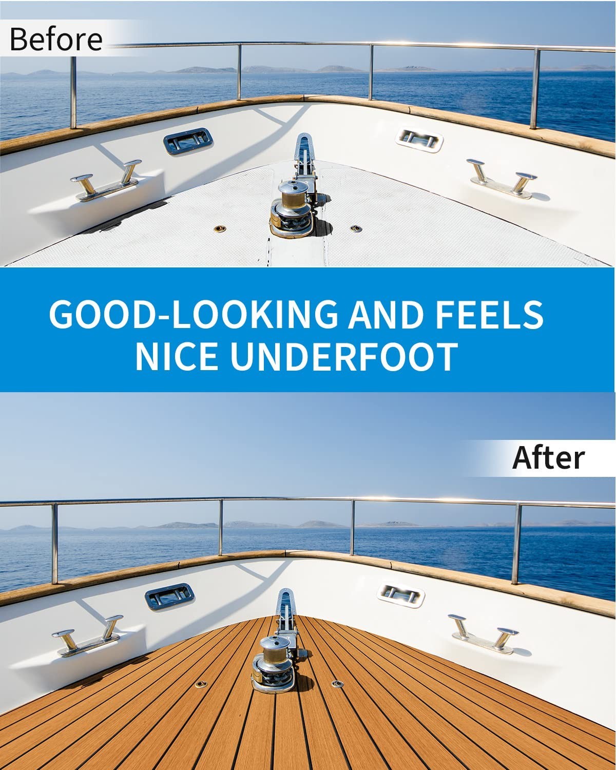 EVA Foam Marine Decking – Self-Adhesive Non-Slip Flooring, Multiple Sizes & Colo
