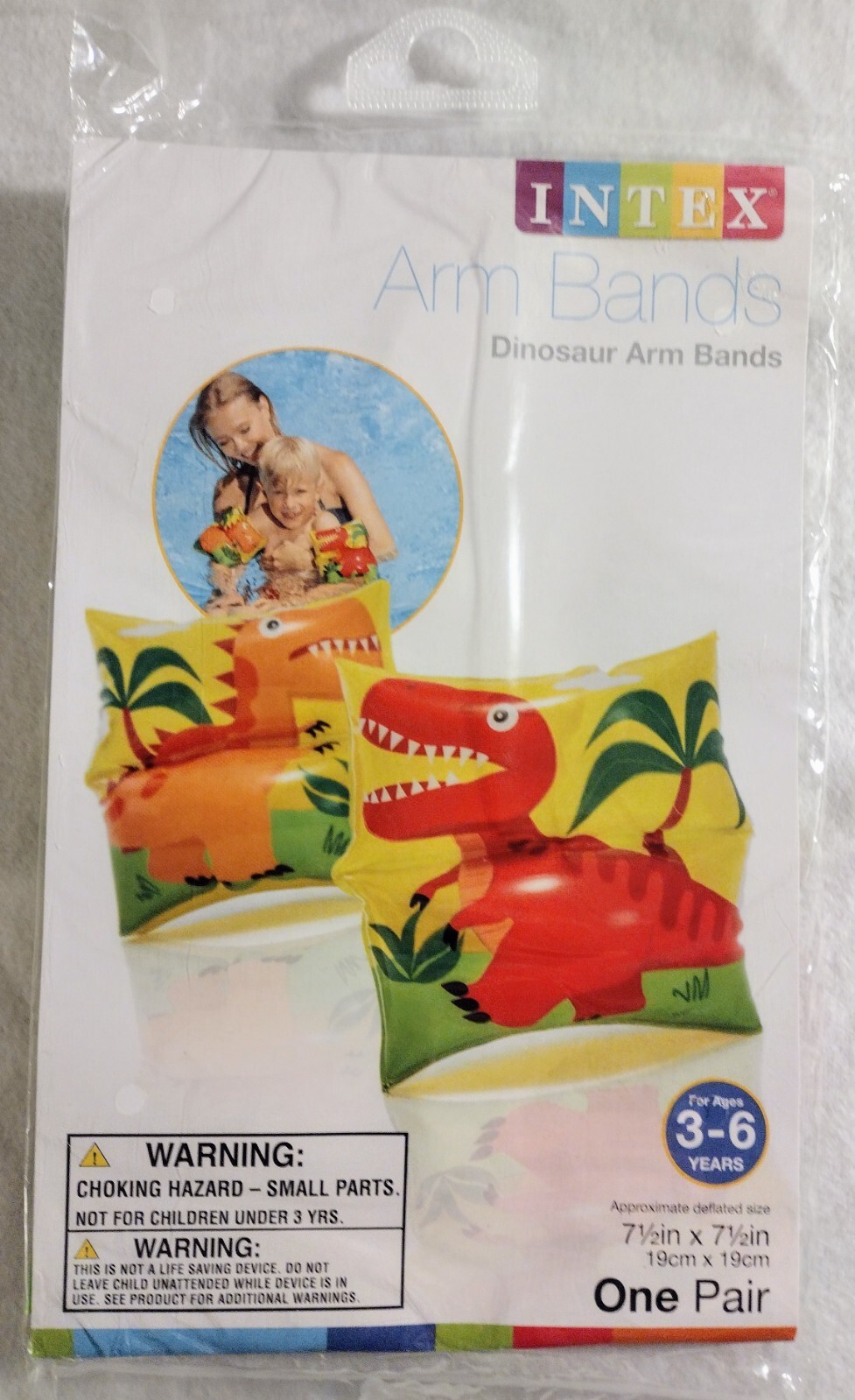 Intex Inflatable Arm Bands Swim Floaties For Kids Ages 3-6