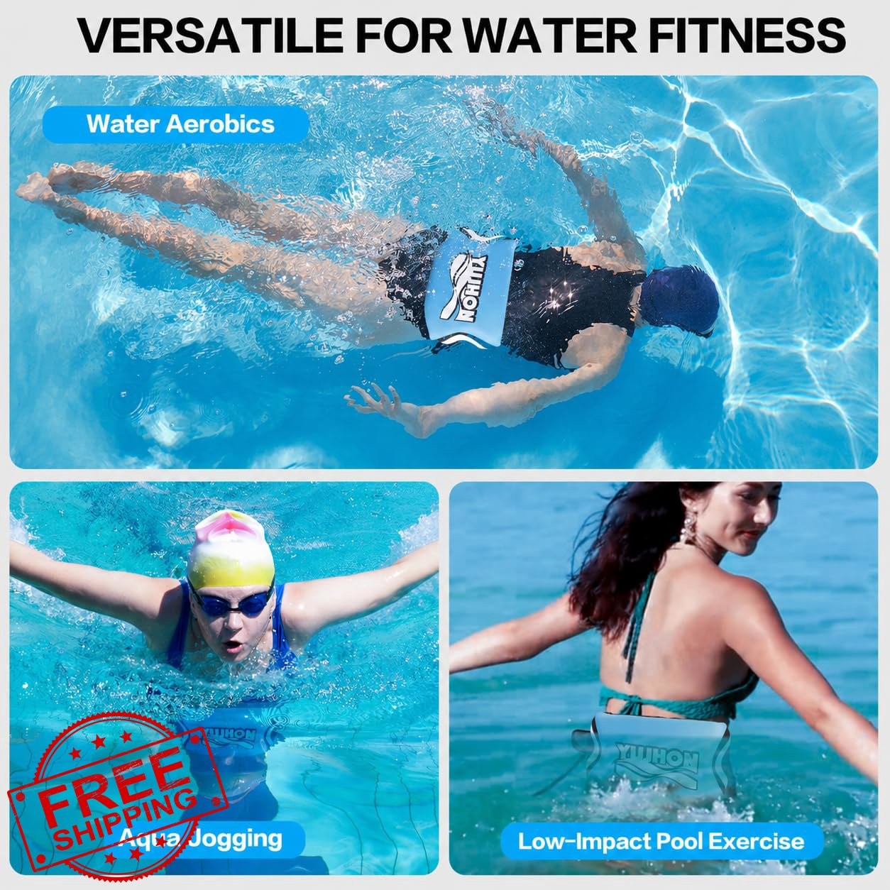 YUJHON Swim Belt Large Hook and Loop