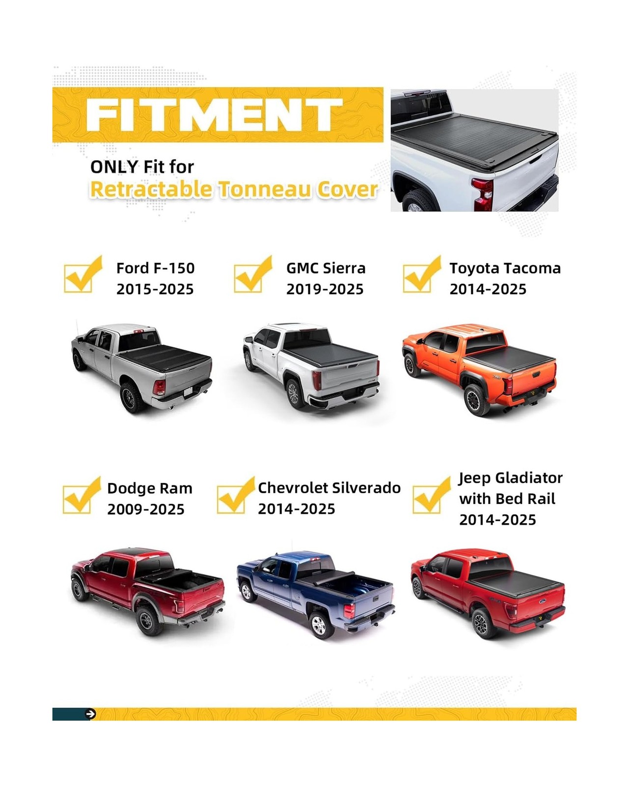 Ladder Rack for Truck with T-Slot Tonneau Covers, 800 LBS Capacity Truck Bed …