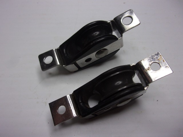 Harken style Thru-Deck Block 15/16″ sheave new matched pair