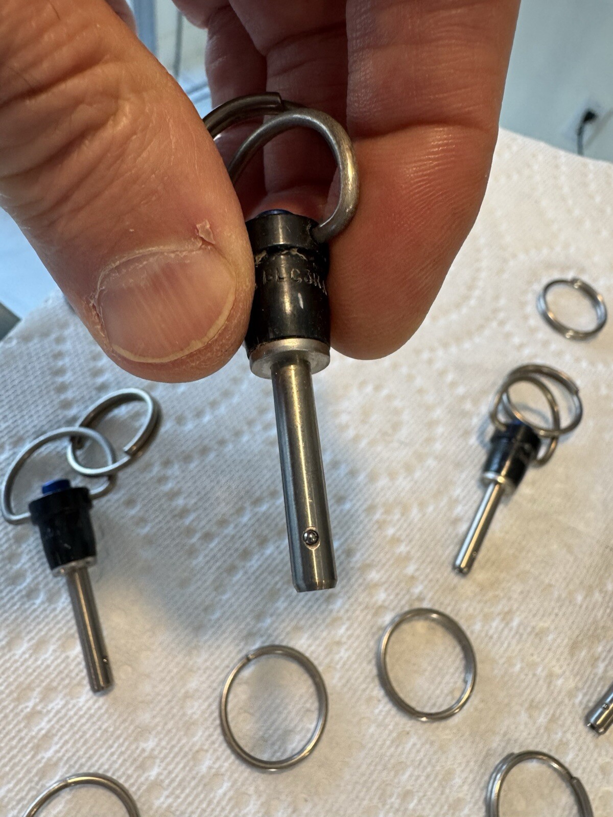 Replacement For Hobie. 5 Quick Release Pins, 3/16″ x 3/4″ + Rings . Item # 20311