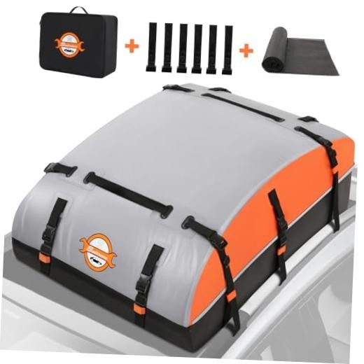 Rooftop Cargo Carrier Bag 1000D PVC Waterproof Vehicle Soft-Shell 21 Cubic