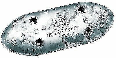 Camp Oval Hull Plate Zinc Anode Corrosion Resistant 9-1/4 Long A25