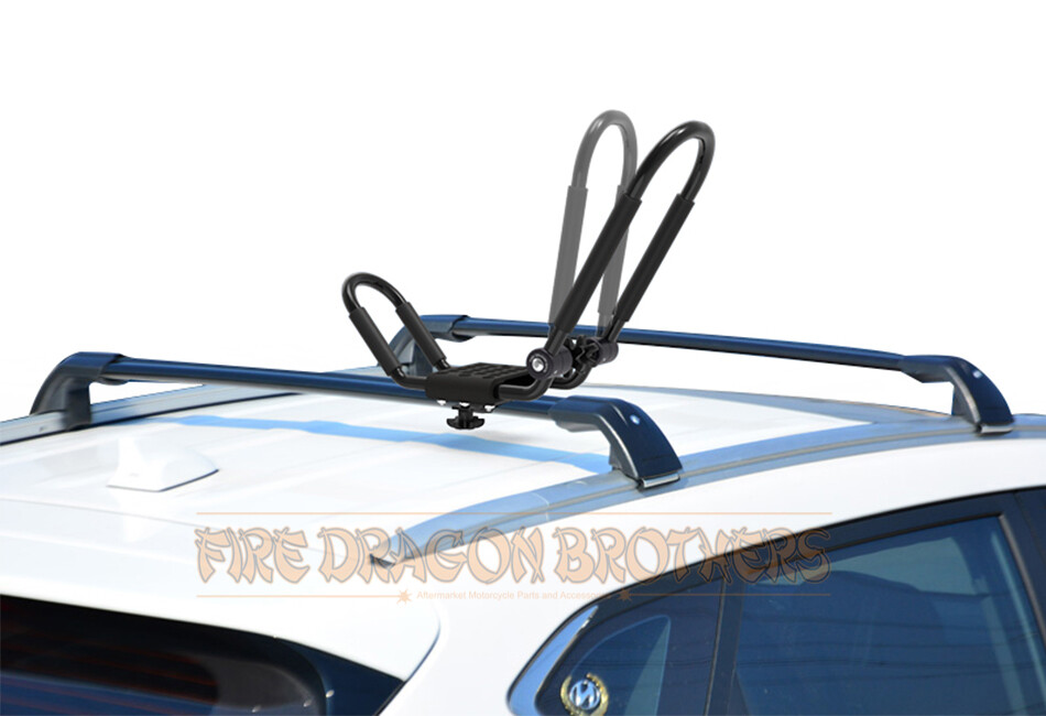 Folding SUV Kayak Carrier J Rack Canoe Boat Surf Ski Top Roof Mount Car Truck