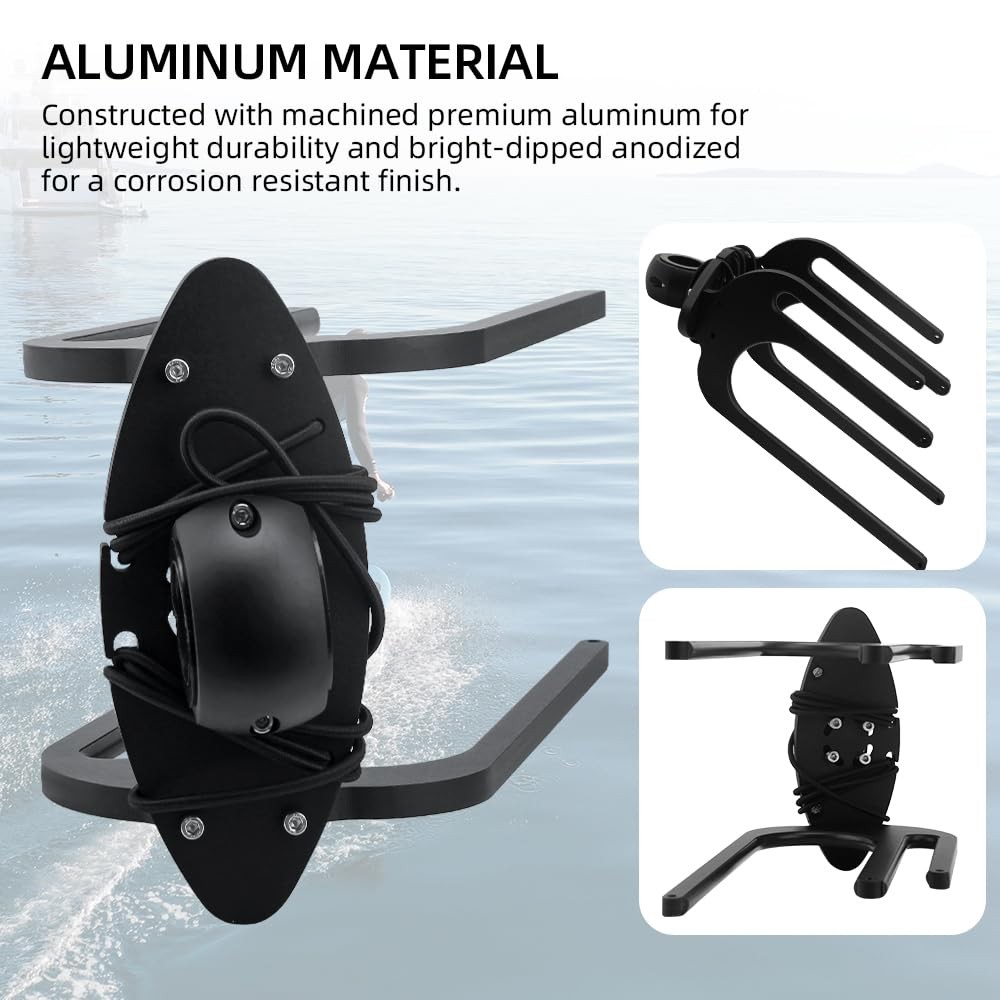** NEW Universal Wakeboard Tower Rack | Black Aluminum | Tool-Free Release