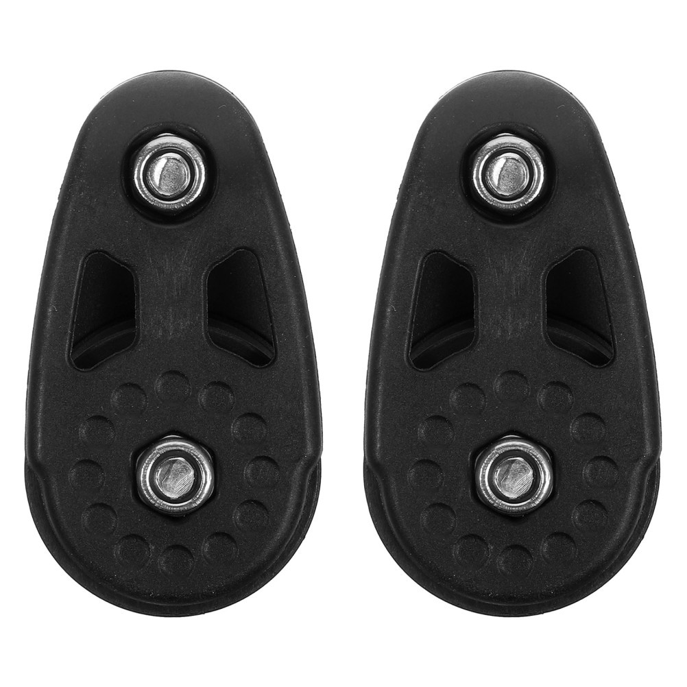 2Pcs Durable Nylon Single Groove Pulley for Kayak Gym Use Black Lightweight
