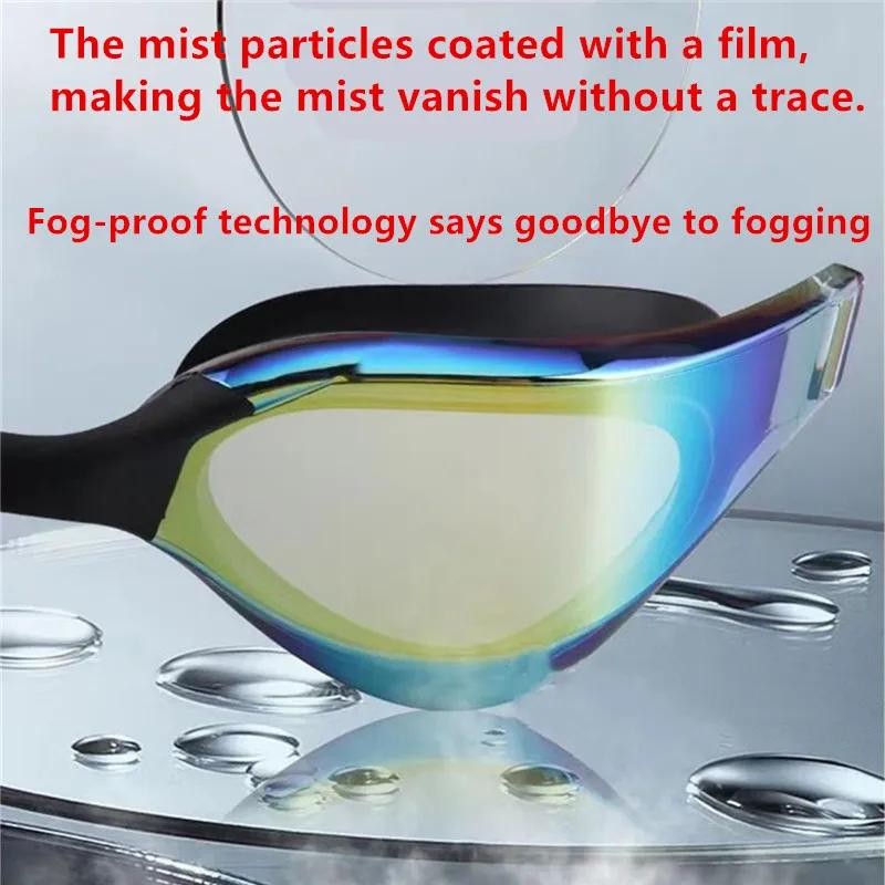 Professional Racing Swimming Goggles Anti Fog UV400 Waterproof Competition Train