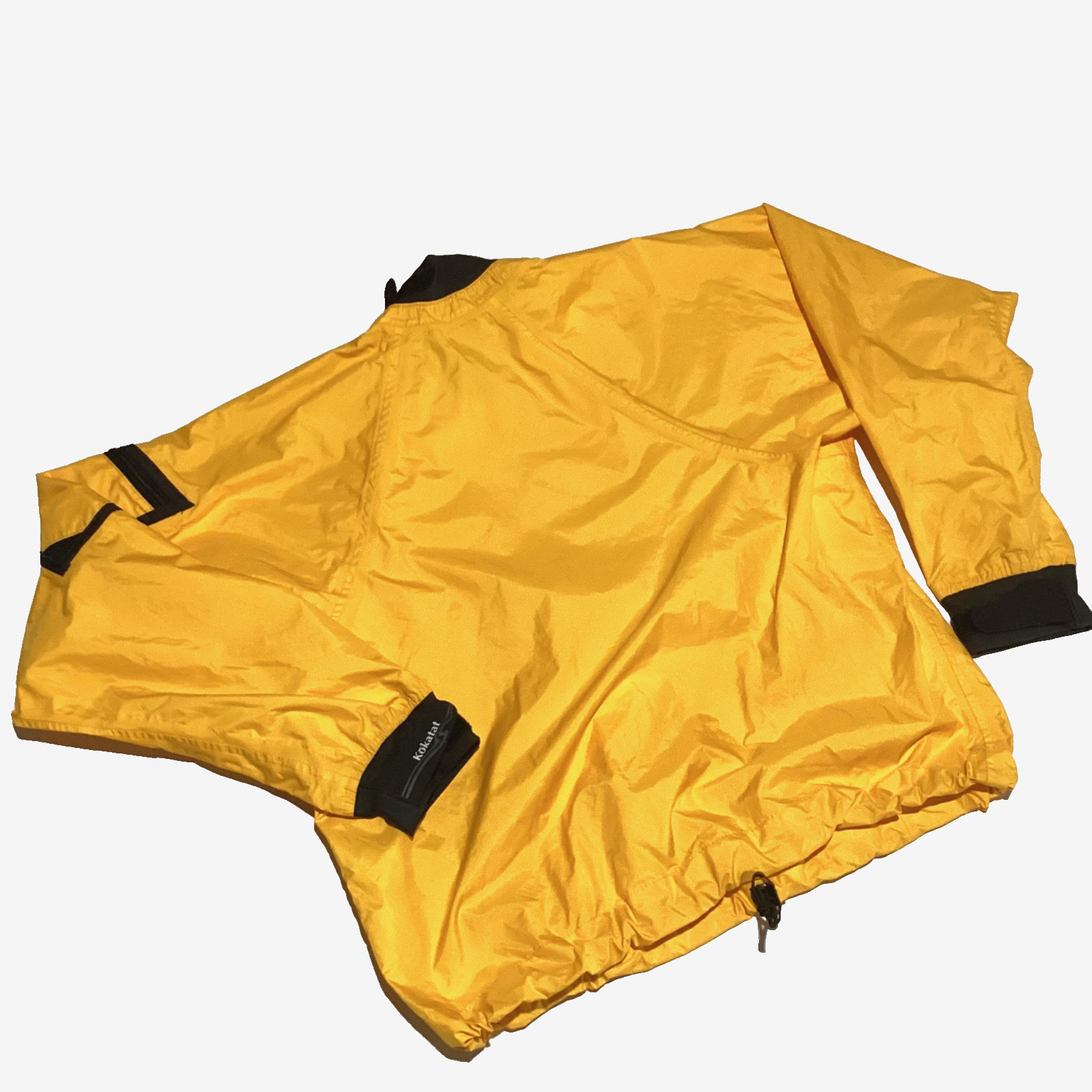 Kokatat Dry Top Womens Small Kayak Paddling Jacket Nylon Yellow Made In USA
