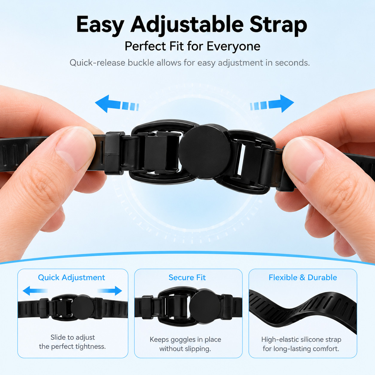 2 Pack Swimming Goggles with Earplugs Anti Fog No Leak Quick Release Men Women