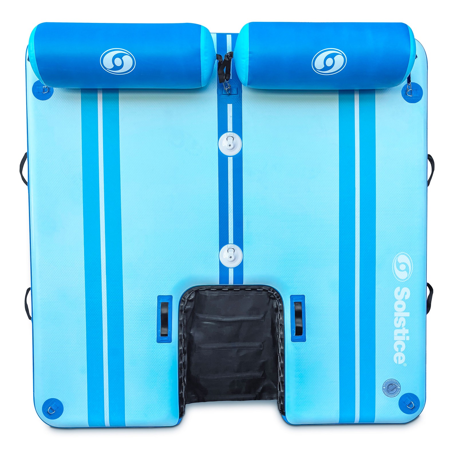 Solstice Original Floating Inflatable Dock RISE Water Mat 7 x 7 Foot Platform