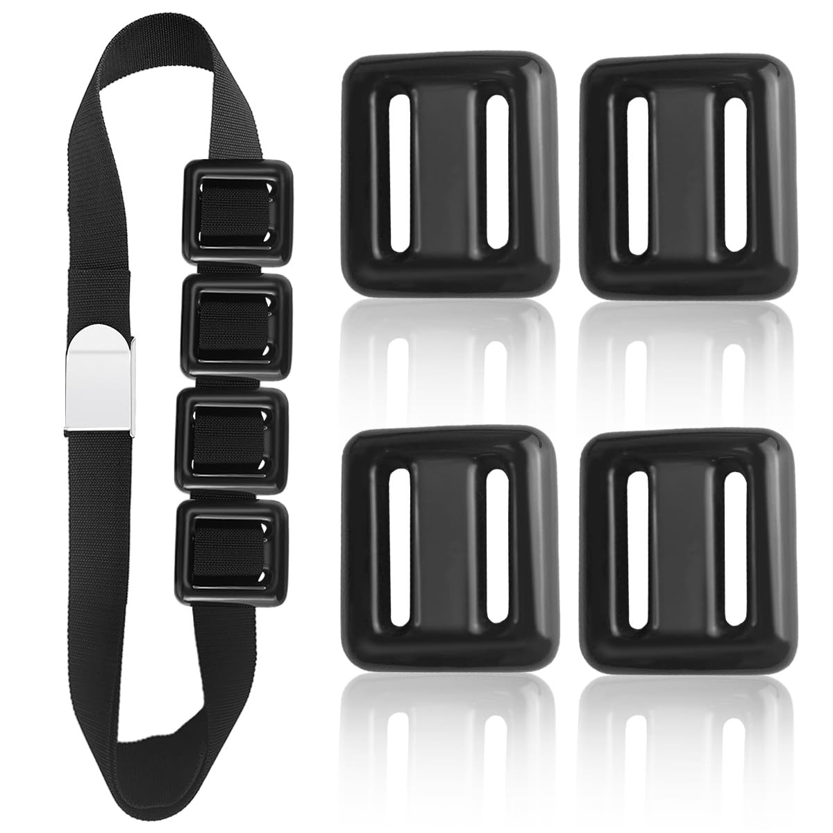 4 Pcs 1.1 lb Scuba Weight Belt,Diving Weight Belt with Metal Block Buckle Coa…