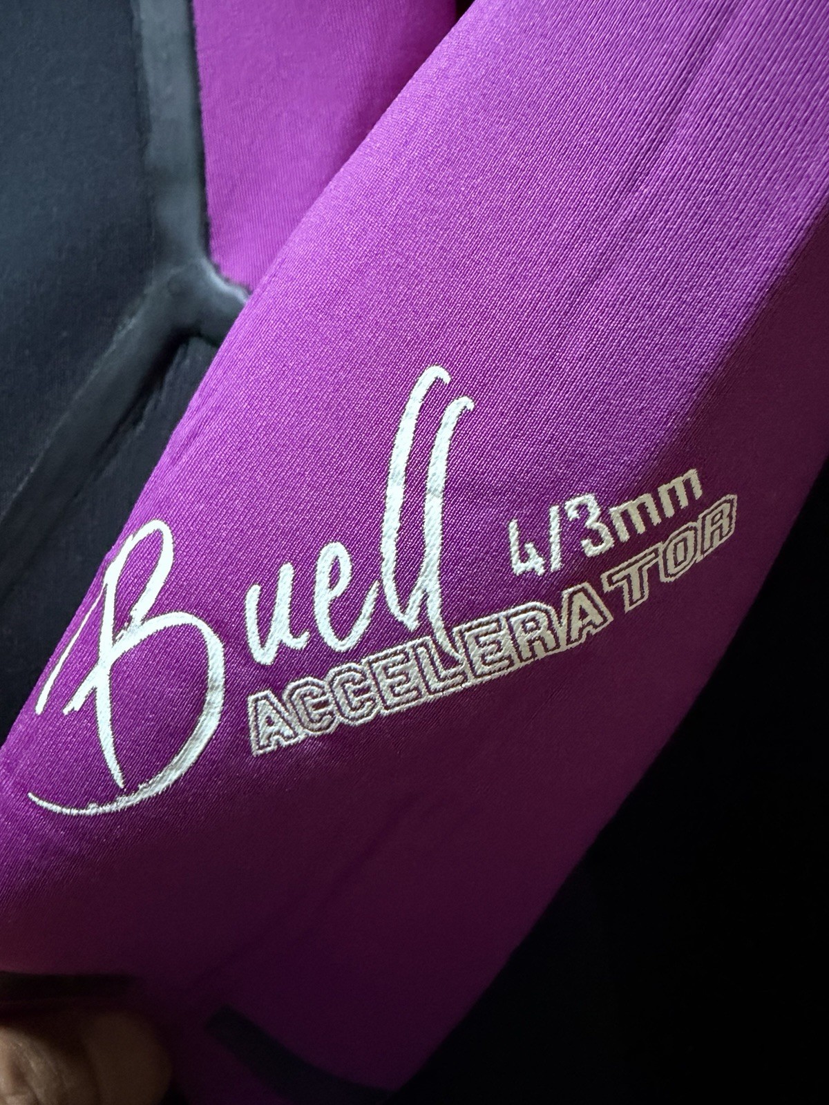 Buell Accelerator Women’s Full Wetsuit 4/3mm Thickness Purple/Gray