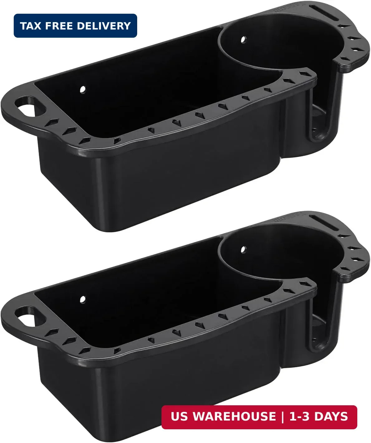 KEMIMOTO Boat Cup Holder Caddy Organizer, Marine Cup Holder Universal Fit for Ba