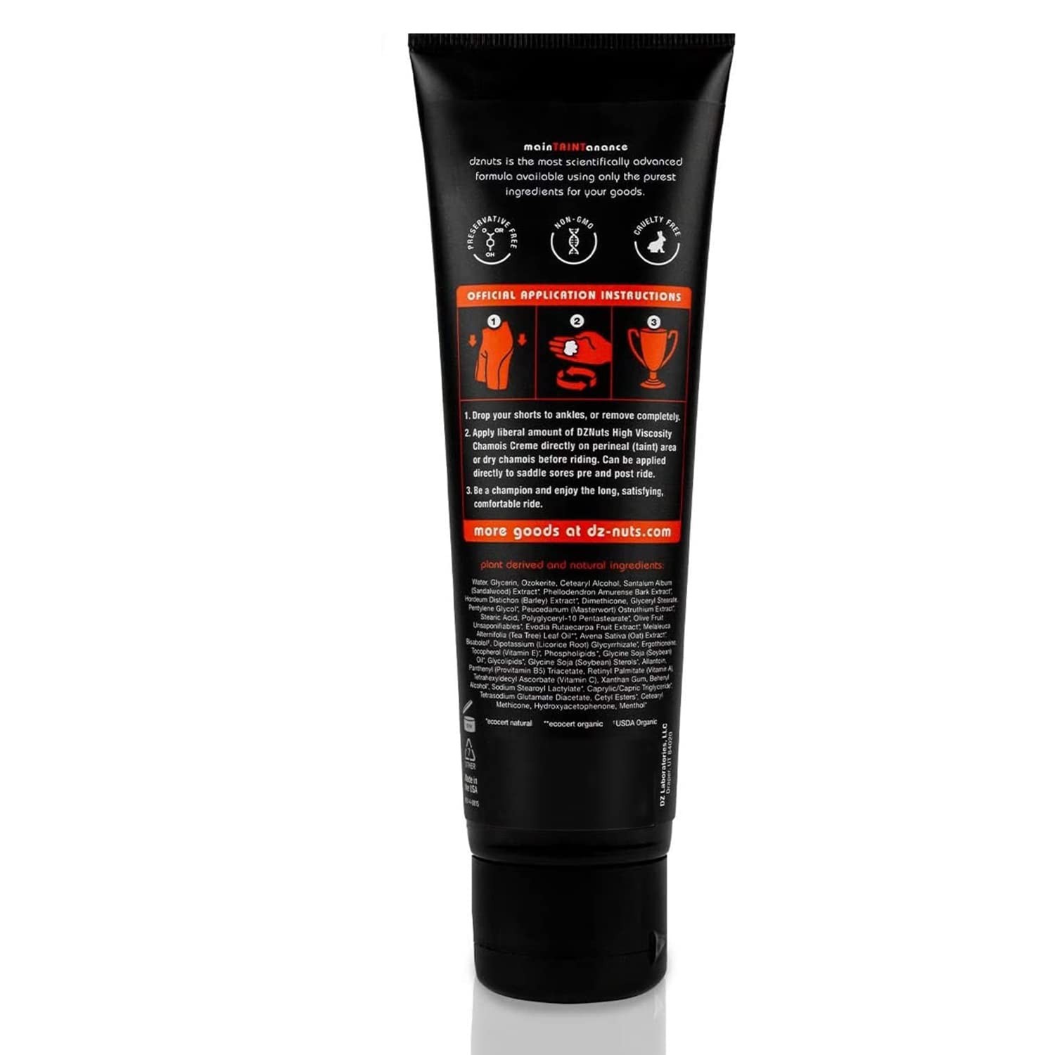 dznuts – Men’s Pro Chamois Cream – Anti-Chafing for 4 Fl Oz (Pack of 1)