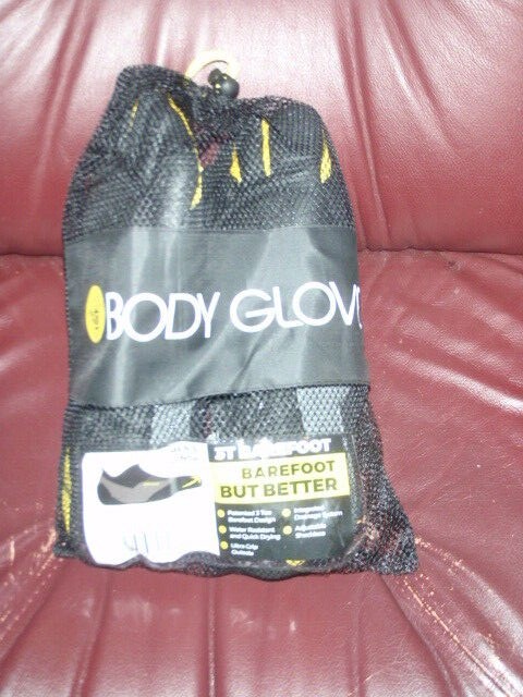Body Glove Barefoot 3T Black/Gray/Yellow Men’s Size 12 in Mesh Bag New