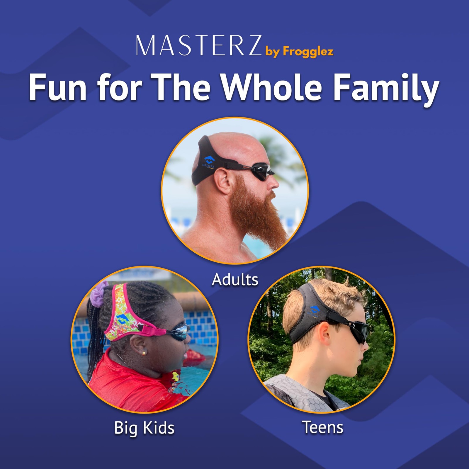 Masterz Swim Goggles for Adults & Teens, Anti Fog Mirrored Goggles