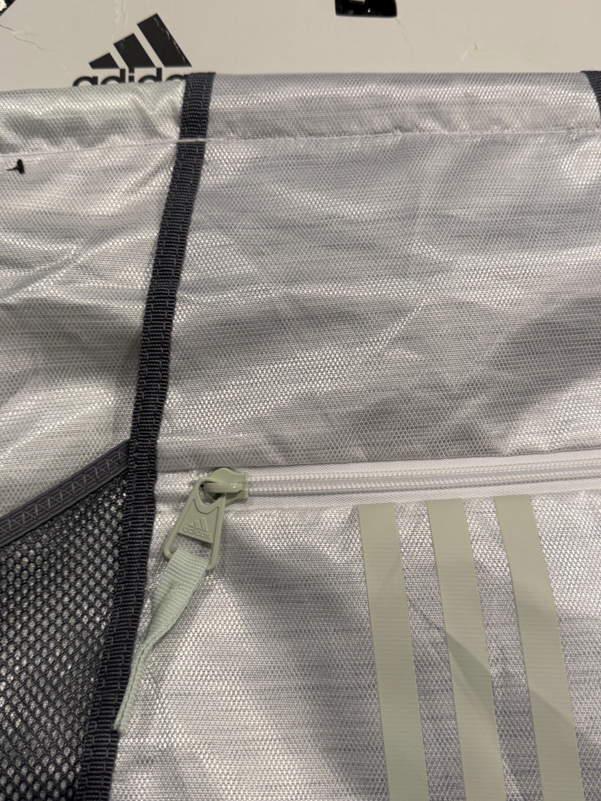Adidas Alliance Sackpack One Size Two Tone White-clear Onix/Linen NWT