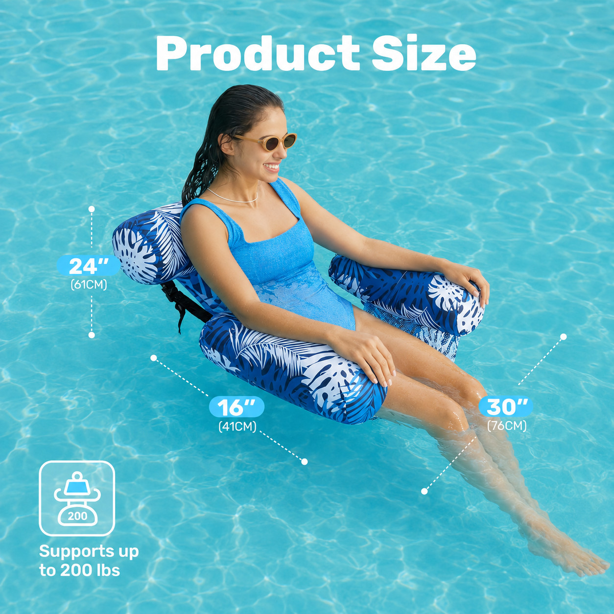 3/2 Packs Inflatable Pool Float Hammock Chairs Lounge Summer Water Fun US