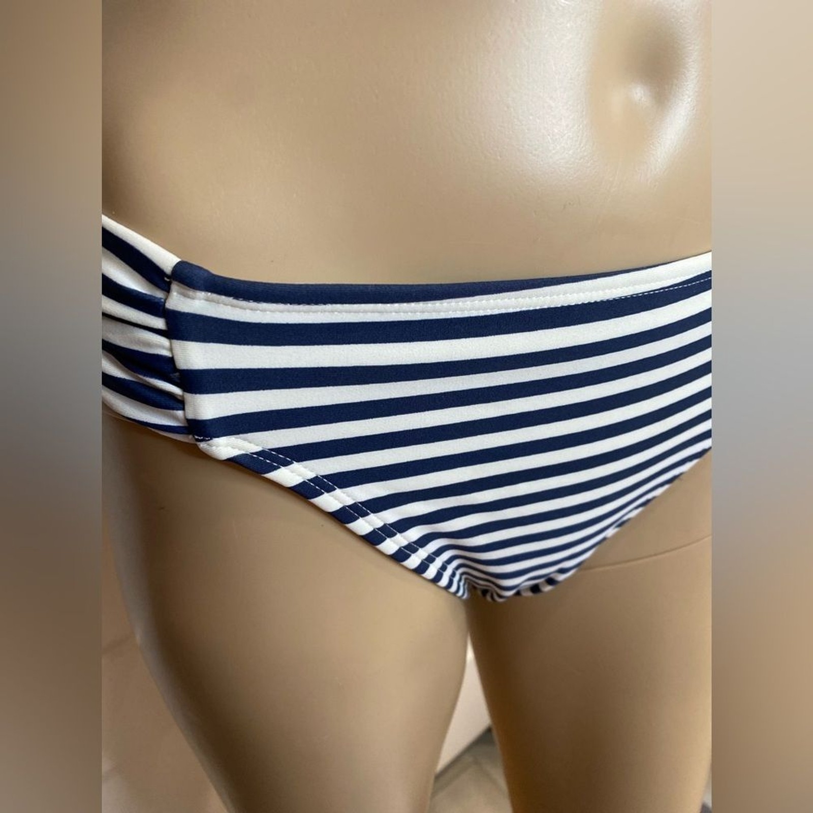 Xhilaration Bikini – Blue & White Nautical Stripes | 2-Piece Set, Gently Used