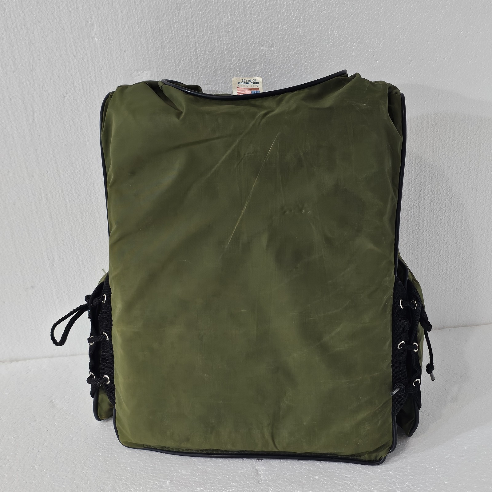VINTAGE Stearns Youth Life Jacket Fishing Vest Green M 50-90 Pounds *Made USA*