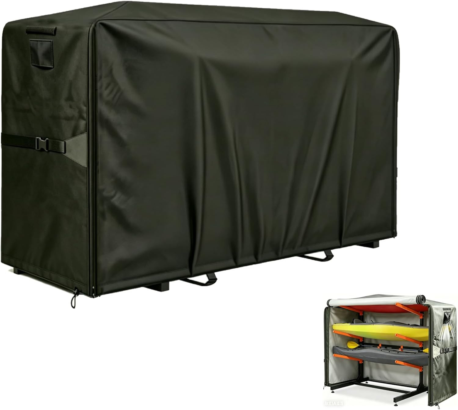 Heavy Duty Kayak Rack Cover 12.7Ft – Waterproof Dustproof UV Protective