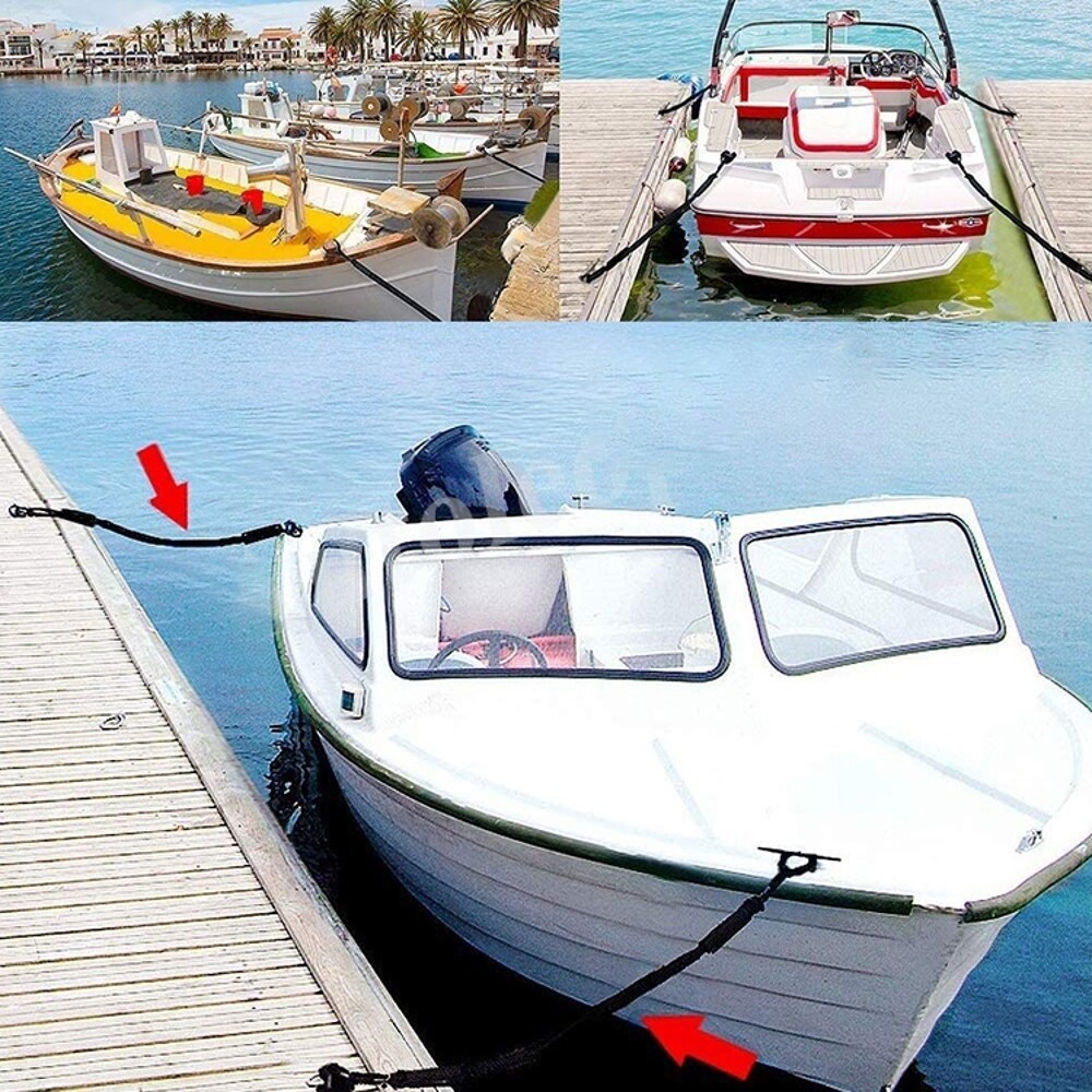 For Boat Kayak Jet Ski Canoe Power Boat 4FT Dock Line Bear 2200LBS Mooring Rop ]