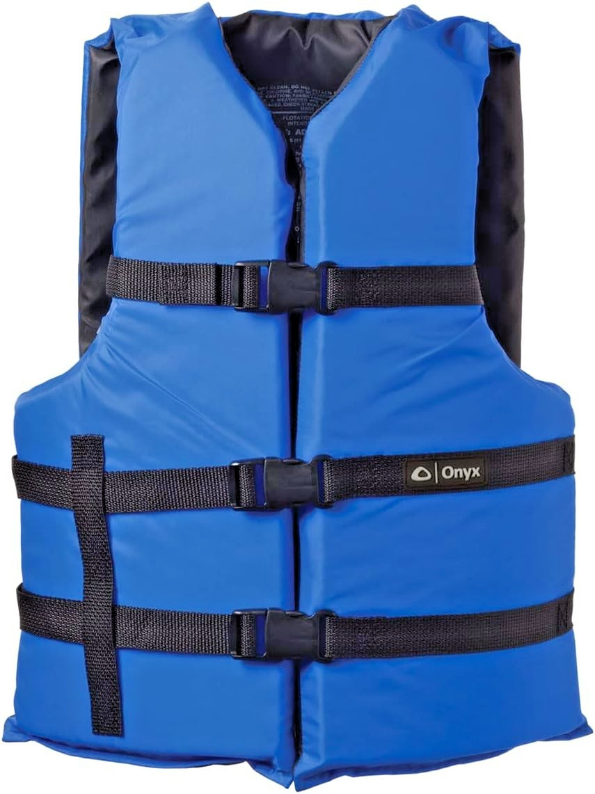 Onyx General Purpose Life Jacket Adult USCG Type III PFD Over 90 lbs Boat Fish