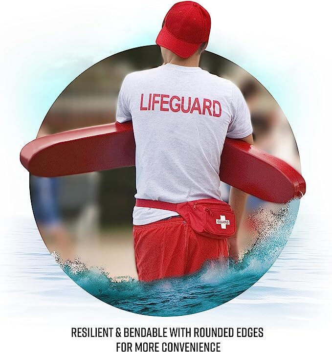 Lifeguard Rescue Tube Flotation Device for Home and Commercial Use + Red Whistle