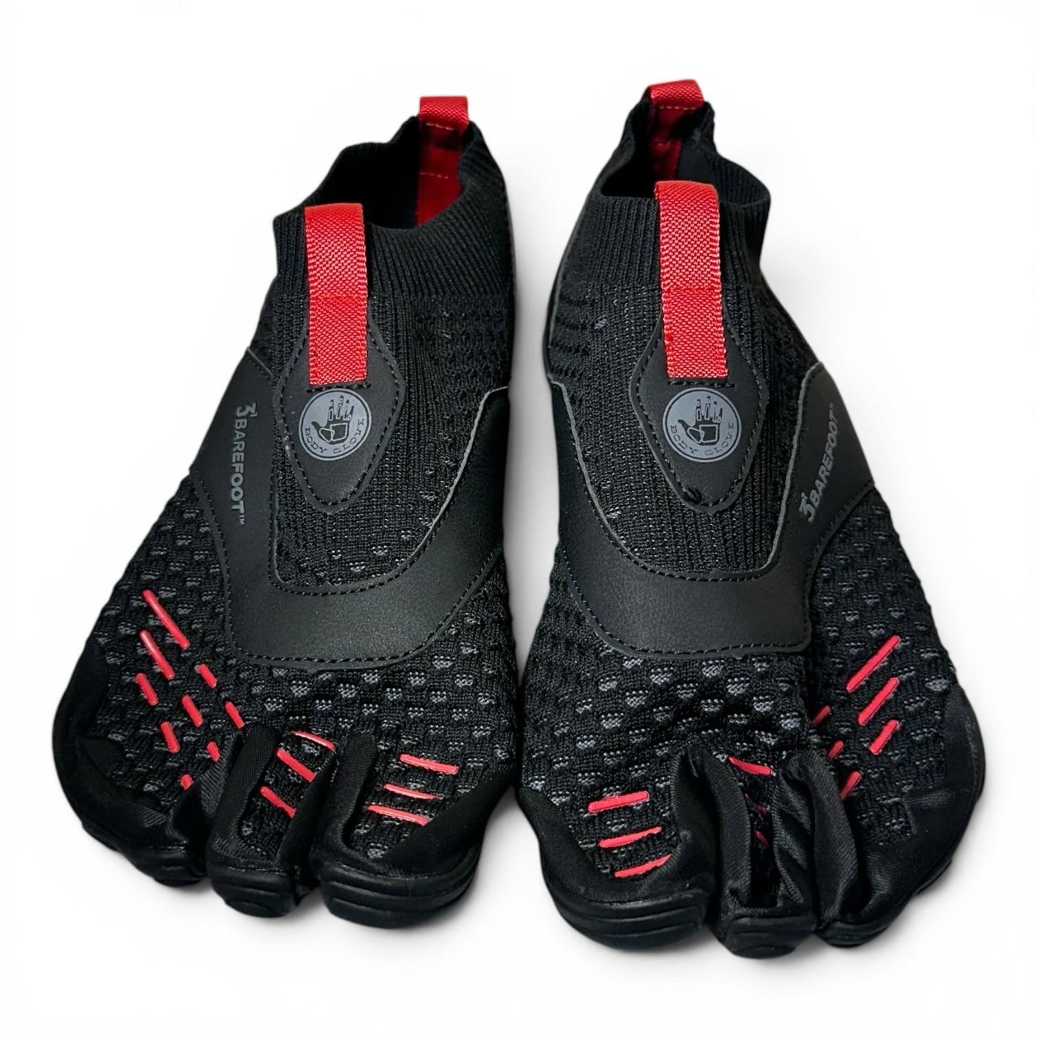 Body Glove 3T Barefoot Gauntlet Water Shoes Men’s Size 9 Black/Red | Hydro Knit