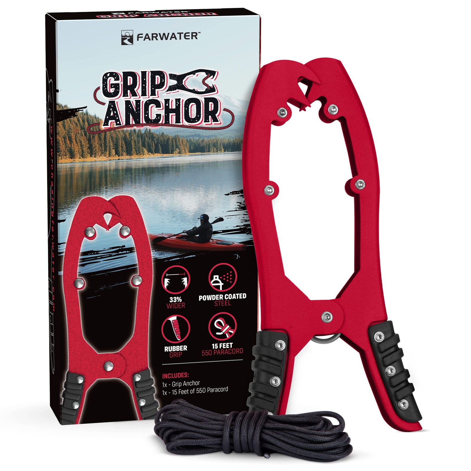 Canoe Anchor Grip – Boat, Float Tube & Kayak Fishing Accessories, Kayaking Eq…