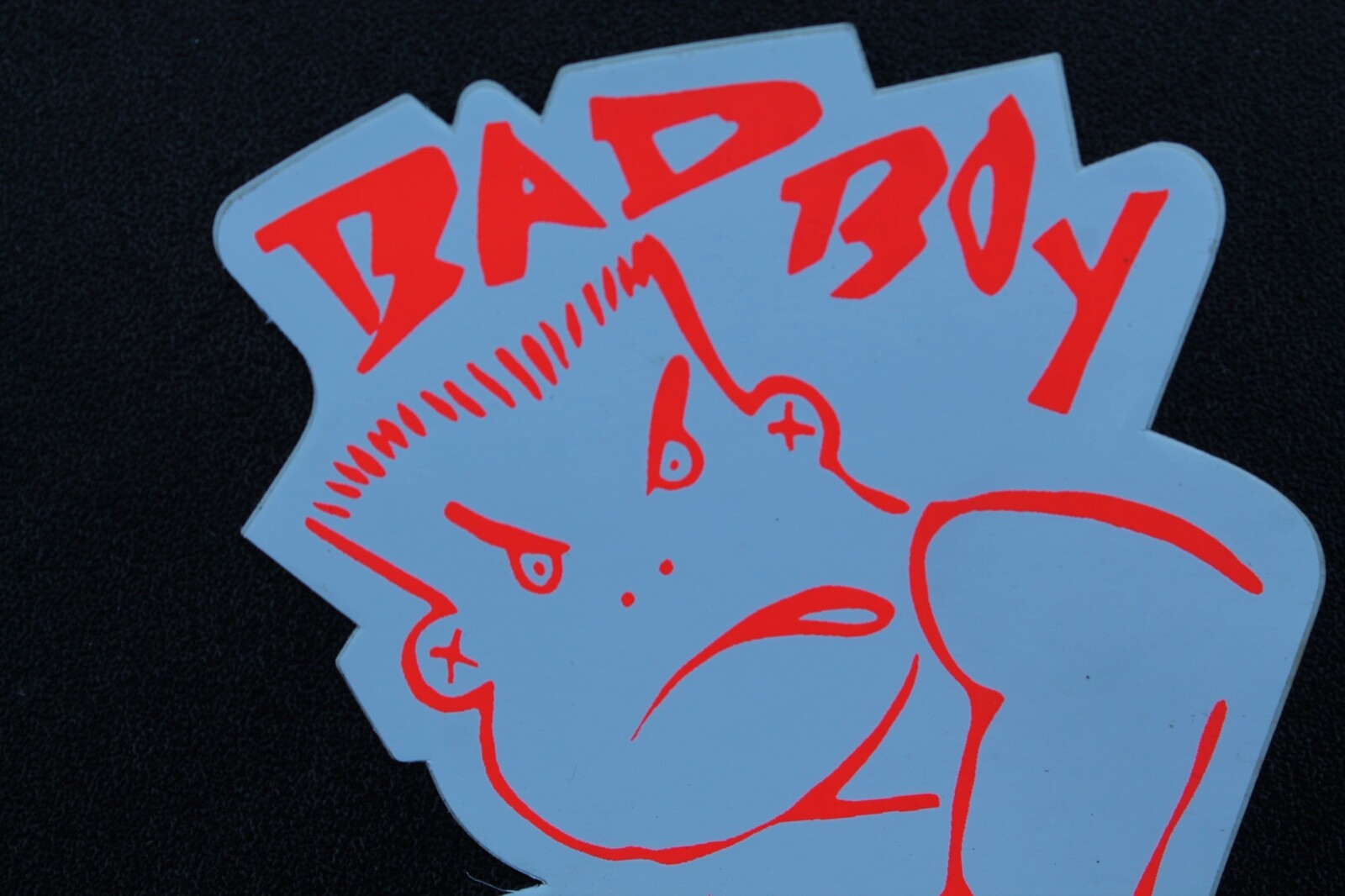 Bay Boy Club BBC Skateboards Neon Orange White Punk 80’s Vintage Surfing STICKER