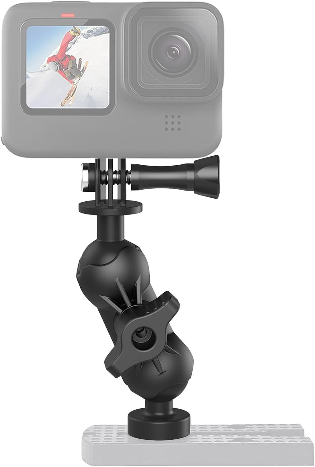 Universal Kayak Action Camera Mount 360 Degree Adjustable Kayak Rail Track Camer