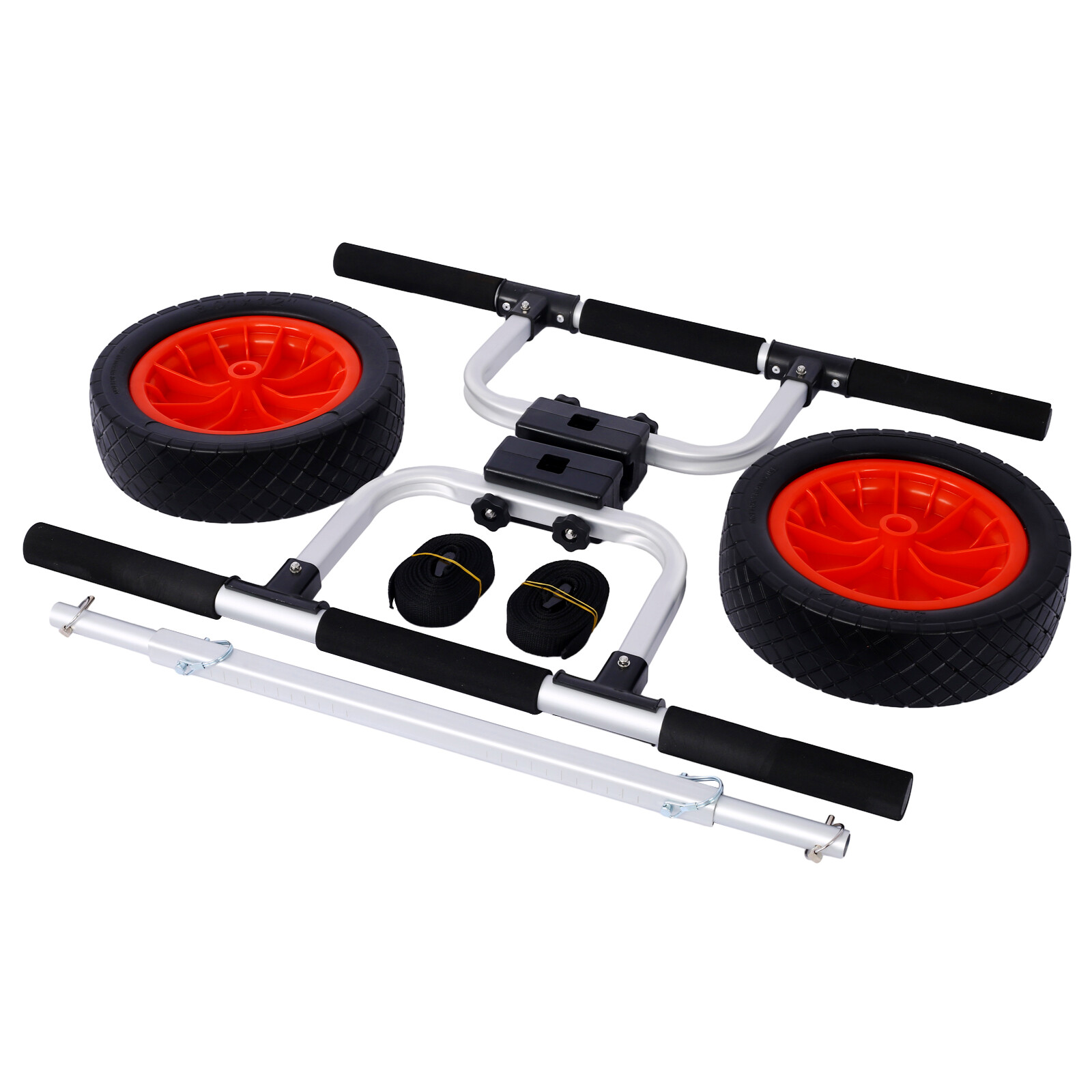 Heavy Duty Kayak Cart Dolly Transport Carrier Adjustable Width Load 300LBS