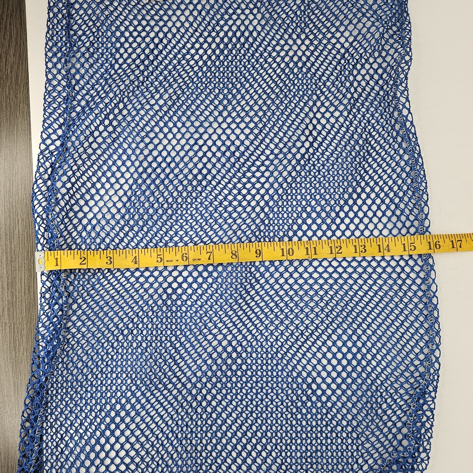 Large Scuba Diving Bag 28 x 16 Mesh Gear Organizer, Swim Fins Holder, Blue USED