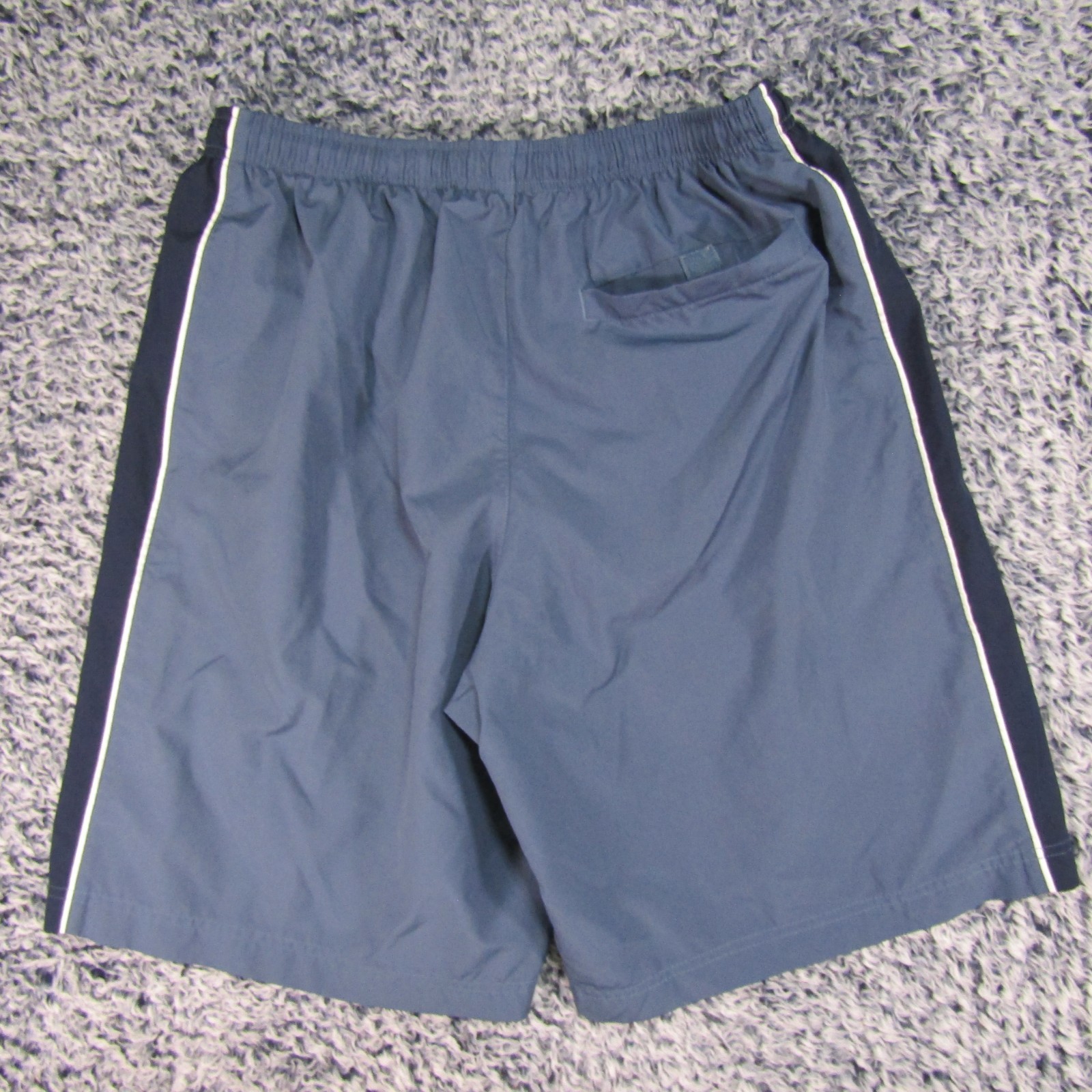 Nike Mens Swim Trunks Shorts GrayBlue Drawstring Pockets Casual Activewear Large