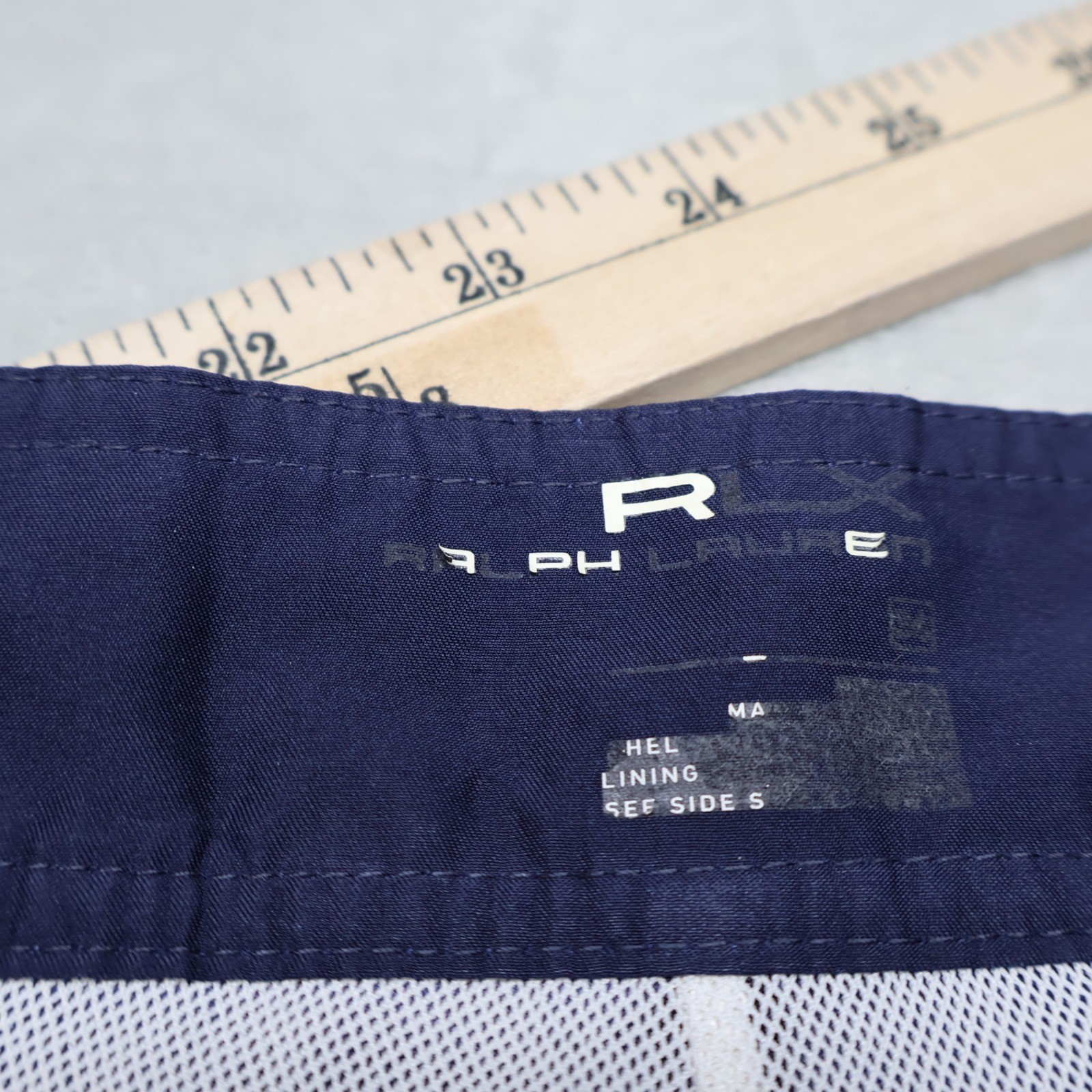 Polo Ralph Lauren Board Shorts Mens 34 Medium Blue Nautical Lace Trunks Swim 8″