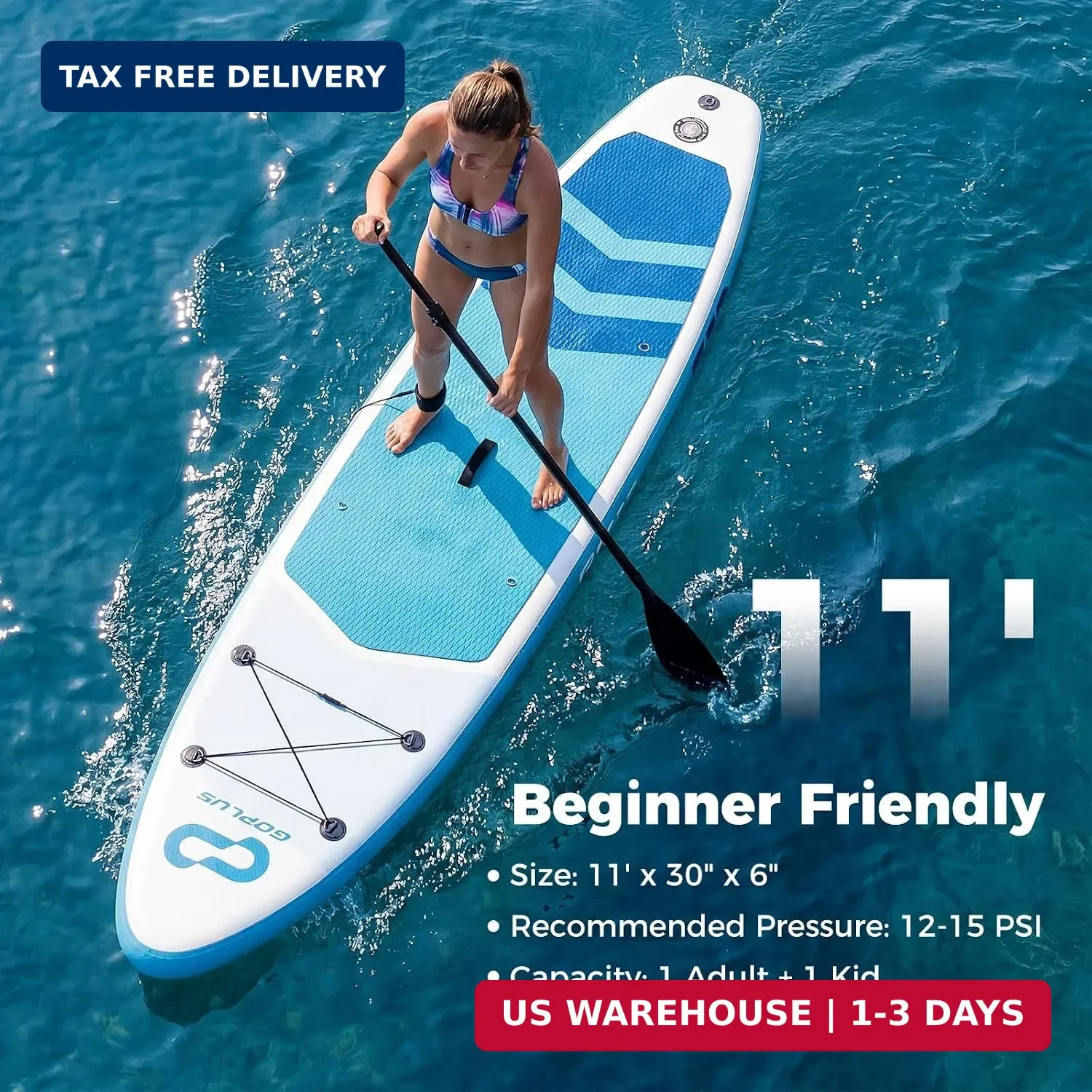 Goplus Inflatable Stand Up Paddle Board, 10FT/10.5FT/11FT SUP with Accessory Pac