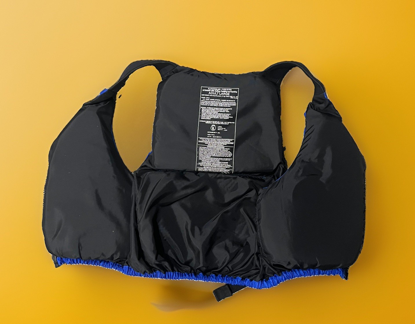 Extrasport Life Vest Jacket – Sailing, Paddling, Kayaking: Blue LARGE Adult