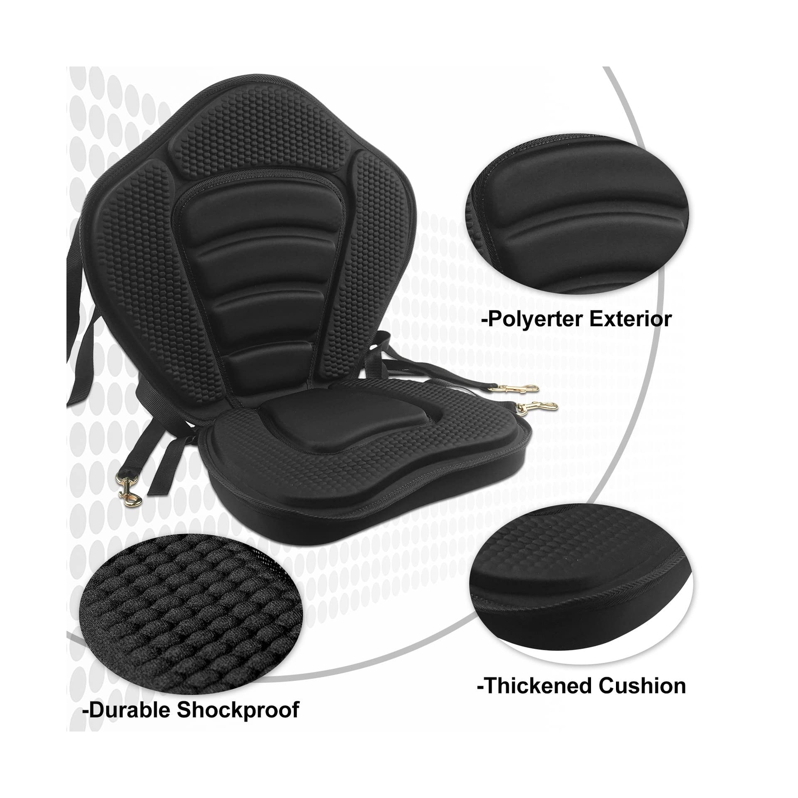 HLOGREE 1/2PCK Kayak Seats,Thicken Seat Cushion for Kayak,Padded Kayak Seat,C…