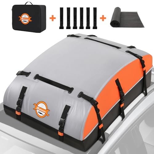Rooftop Cargo Carrier Bag 1000D PVC Waterproof Vehicle Soft-Shell 21 Cubic