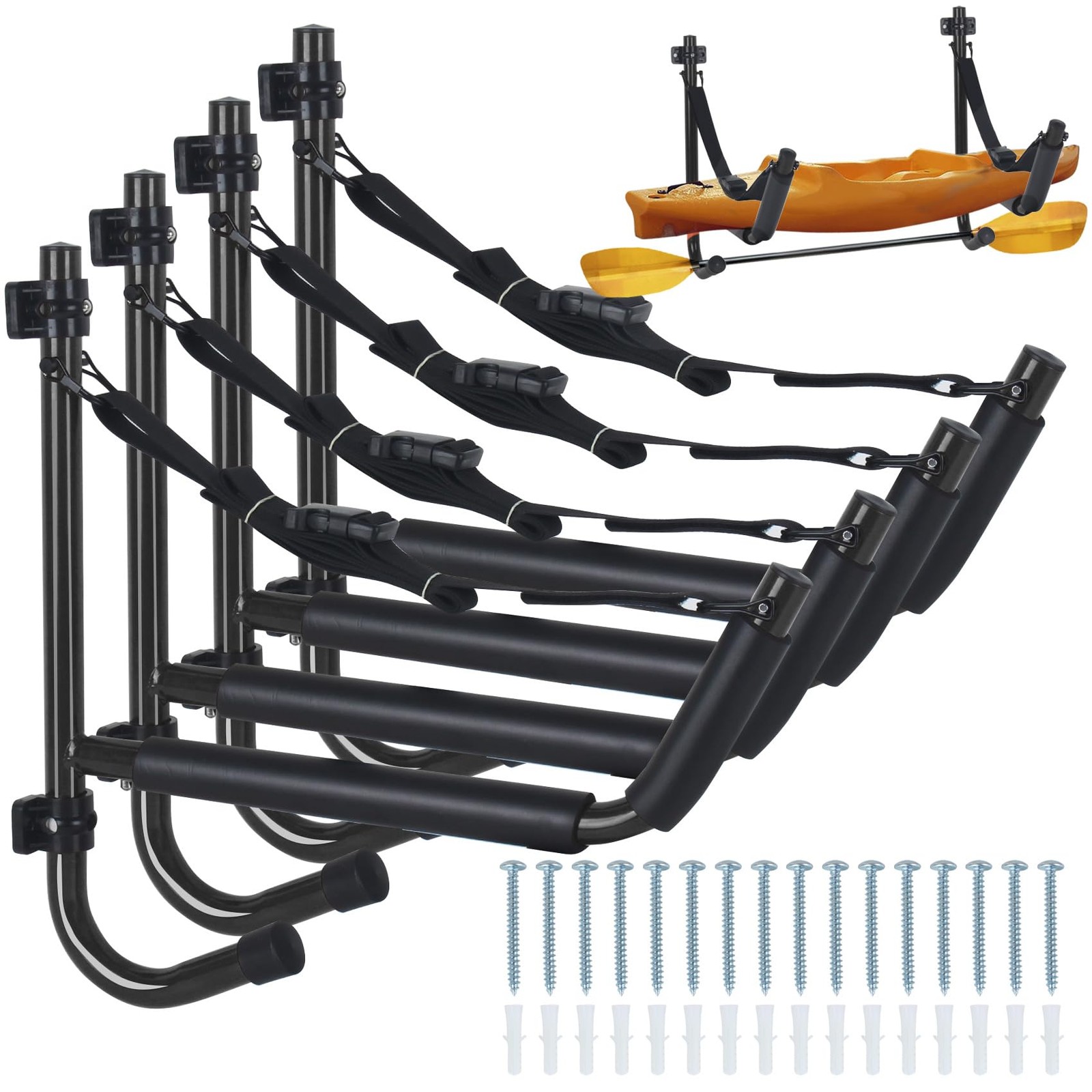 Kayak Storage Rack,Kayak Wall Mount,Heavy Duty Kayak Racks for Garage,Folding…