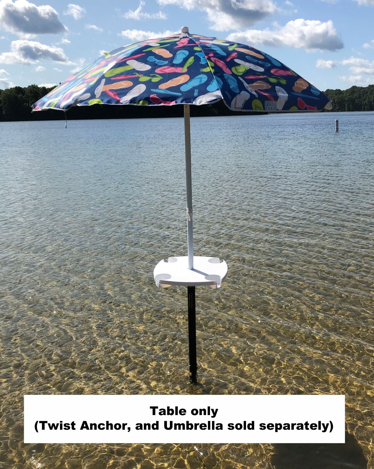 Sandbar Anchor Table, Beach Table, Sand Anchor Table, Twist Anchor Table,