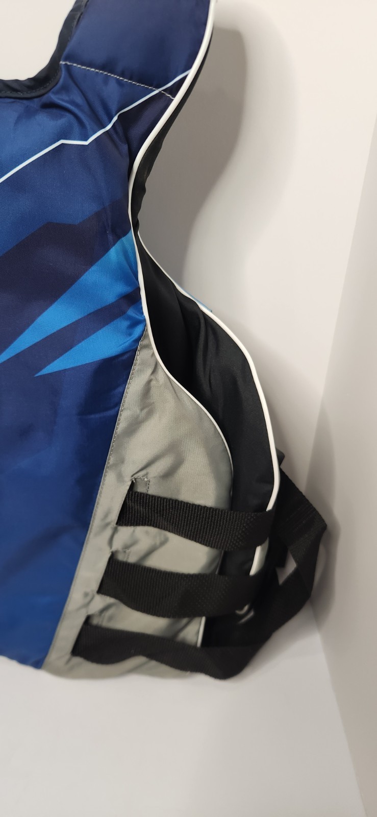 YAMAHA Side Entry Nylon PFD Blue Gray L/XL Life Vest Jacket JetSki MAR-18VSE