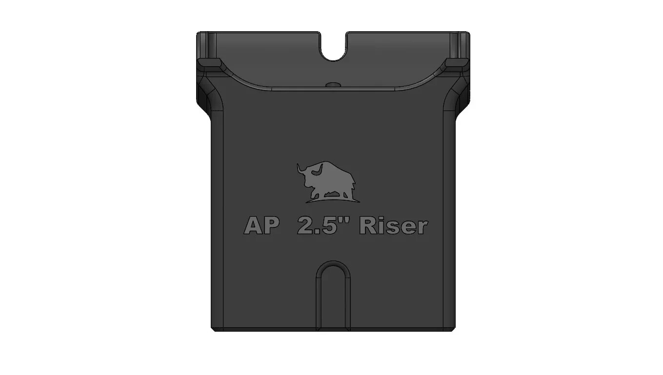 Old Town Sportsman Autopilot 2.5″ BLACK AP Rear Seat Riser Kit by YAK Hobby