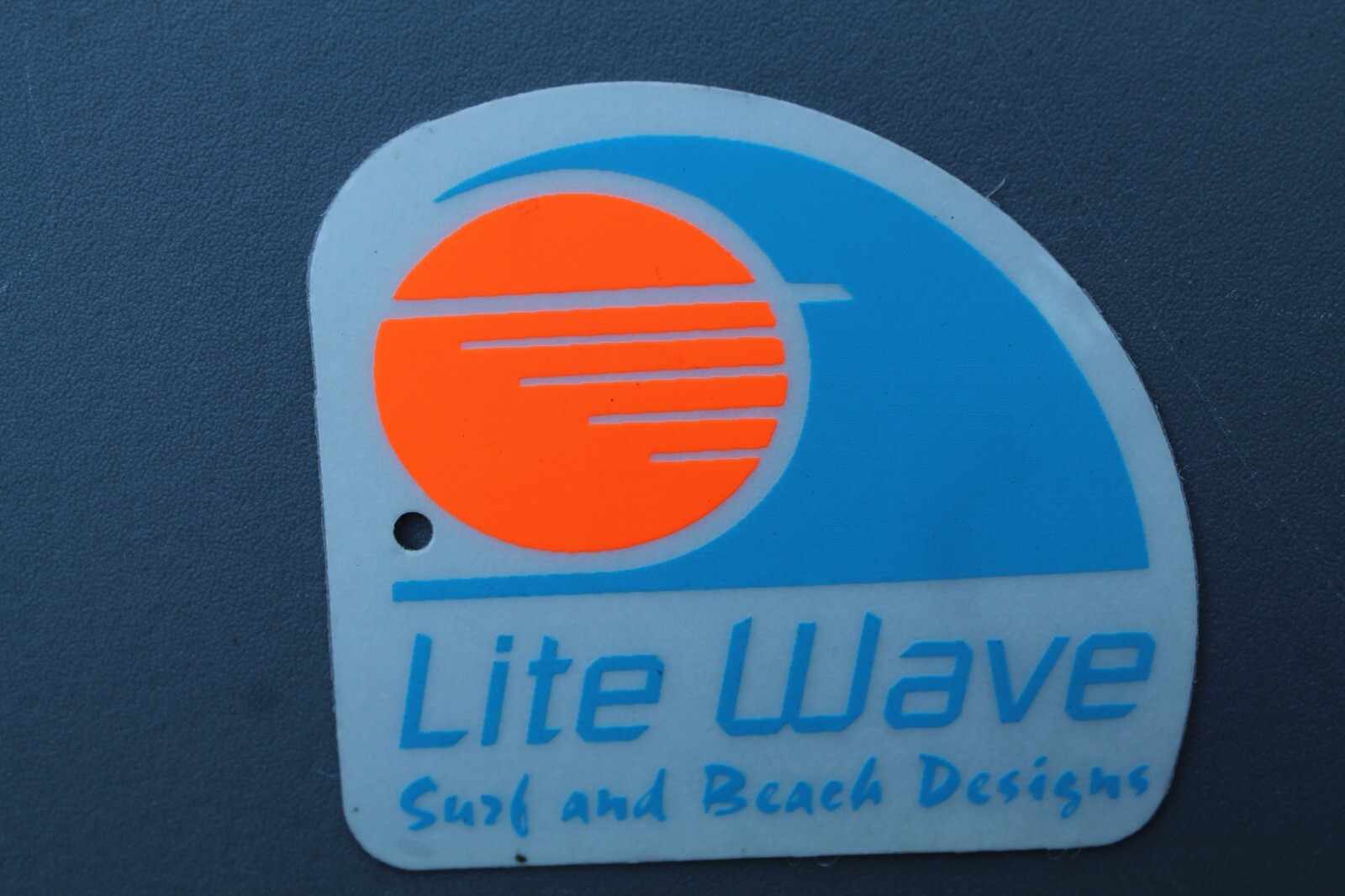 Lite Wave Surfboards Clear Neon Blue Orange OG 80’s V71A Vintage Surfing STICKER